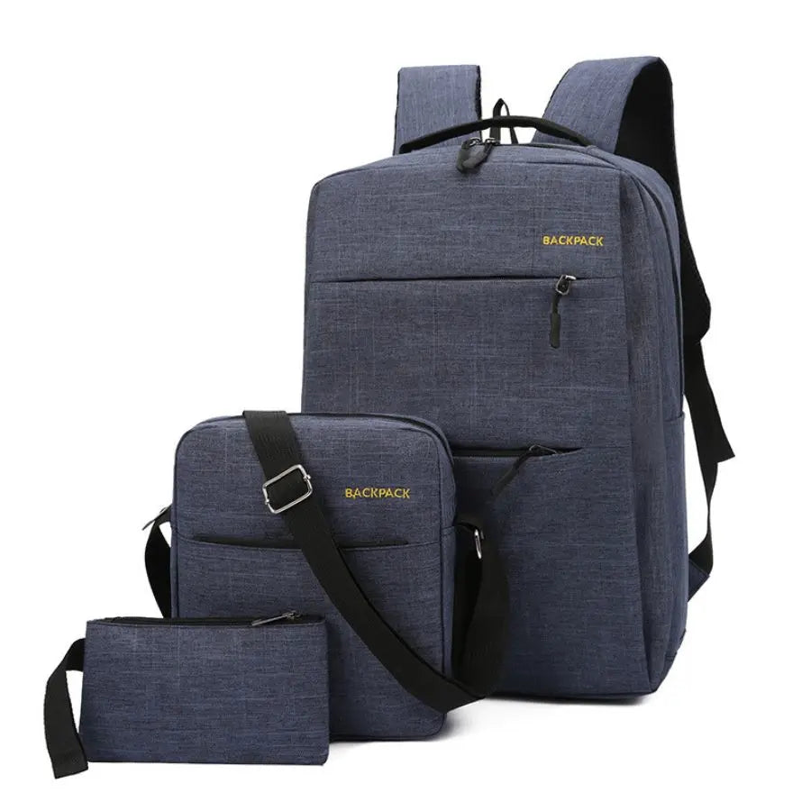 طقم حقائب ظهر فاخر 3 قطع –PCS Backpack Set3