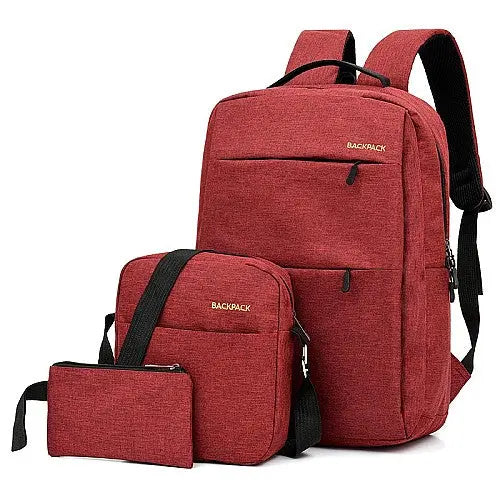 طقم حقائب ظهر فاخر 3 قطع –PCS Backpack Set3
