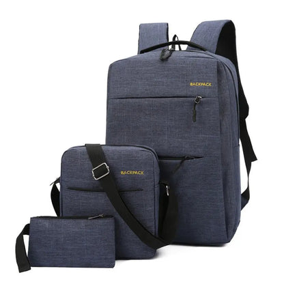طقم حقائب ظهر فاخر 3 قطع –PCS Backpack Set3