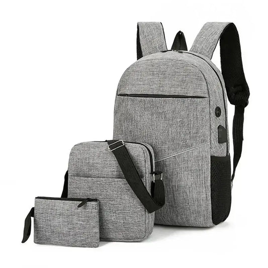 طقم حقائب ظهر فاخر 3 قطع –PCS Backpack Set3